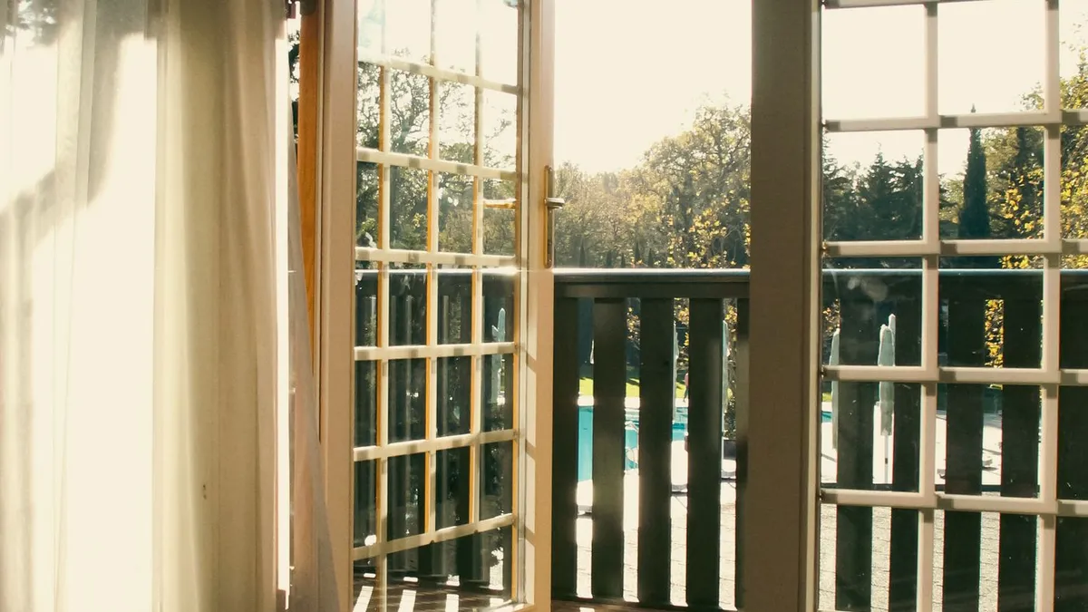 Panoramic Modern French Door With Georgian Bar — Barakah Trading & Consultancy