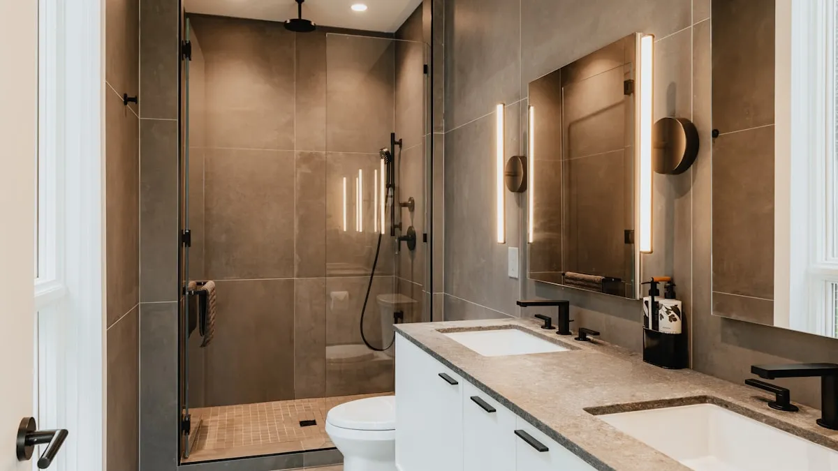 Framed Shower Door — Barakah Trading & Consultancy