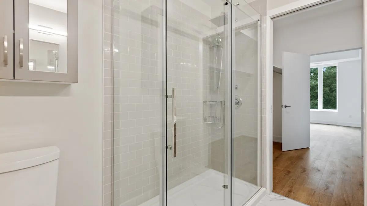Frosted Shower Door — Barakah Trading & Consultancy