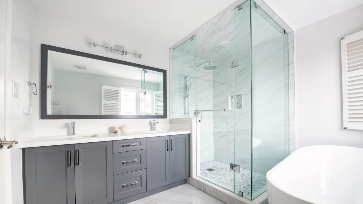 Premium Pivot Shower Door — Barakah Trading & Consultancy